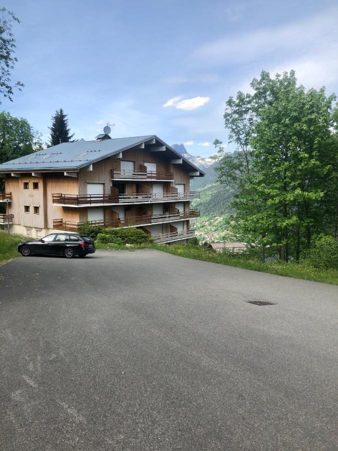Studio Turquoise quartier Grattague vue MontBlanc Saint-Gervais-les-Bains Extérieur photo