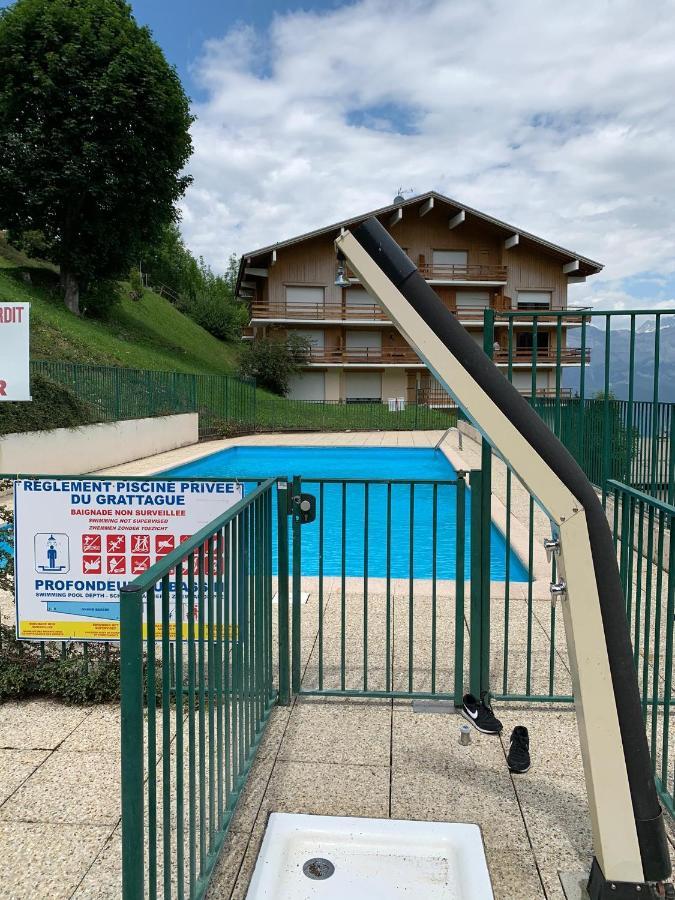 Studio Turquoise quartier Grattague vue MontBlanc Saint-Gervais-les-Bains Extérieur photo