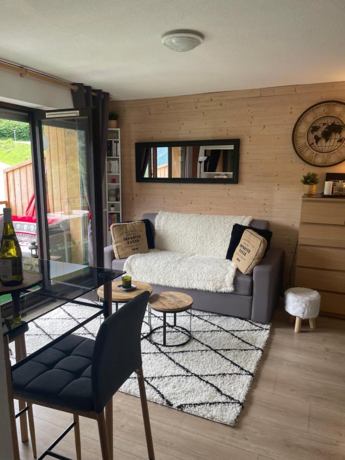 Studio Turquoise quartier Grattague vue MontBlanc Saint-Gervais-les-Bains Extérieur photo