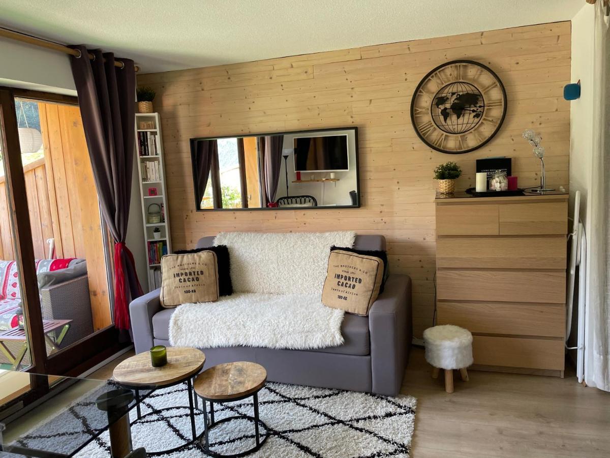 Studio Turquoise quartier Grattague vue MontBlanc Saint-Gervais-les-Bains Extérieur photo