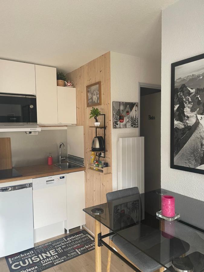 Studio Turquoise quartier Grattague vue MontBlanc Saint-Gervais-les-Bains Extérieur photo
